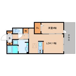 大和新庄駅 徒歩4分 1階の物件間取画像